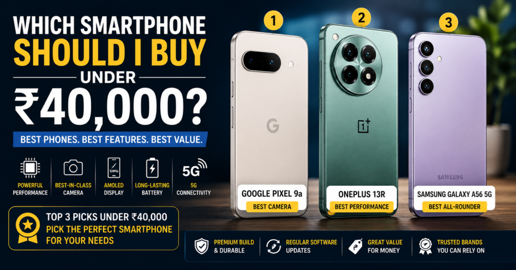 Which smartphone should I buy under INR 40000? Which smartphone should I buy under INR 40000?