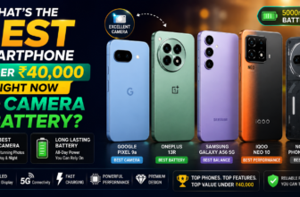 What’s the best smartphone under ₹40,000 right now for camera and battery?