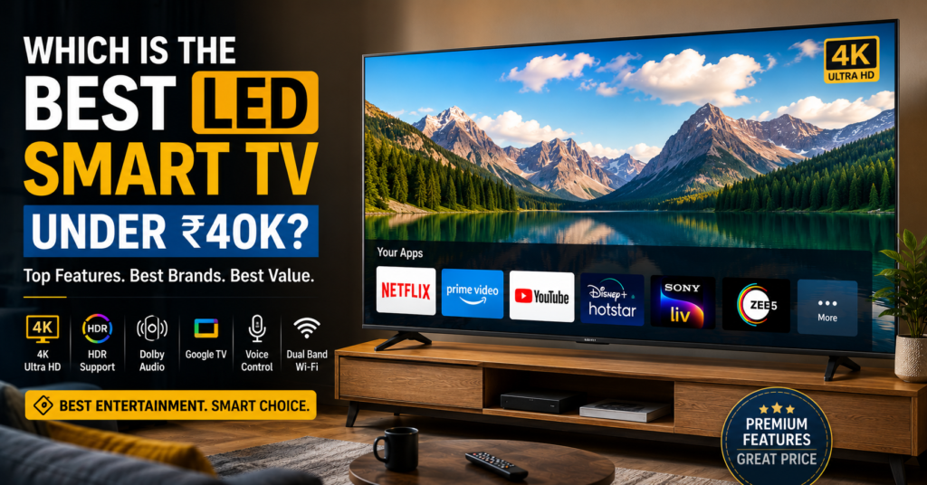 Smart TV Under 40000 in India Smart TV Under 40000 in India