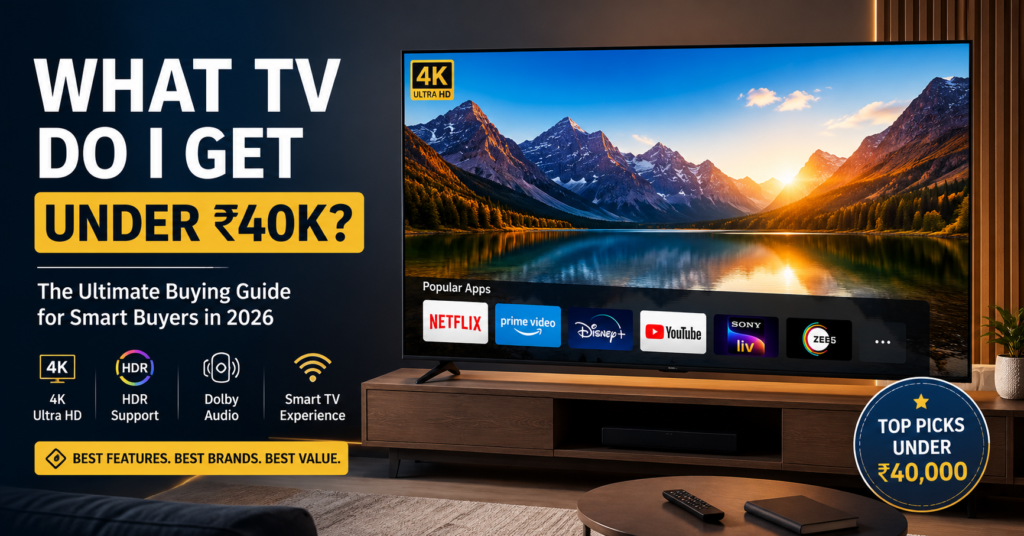 What TV do I get under 40K? What TV do I get under 40K?